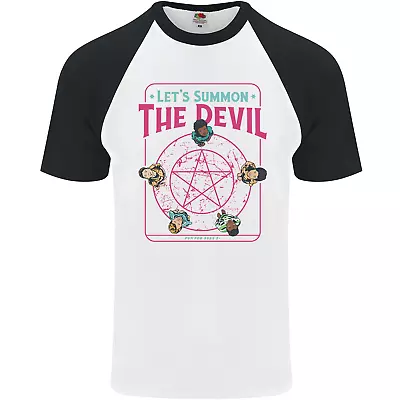 Buy Lets Summon The Devil Ouija Board Demons Mens S/S Baseball T-Shirt • 8.99£