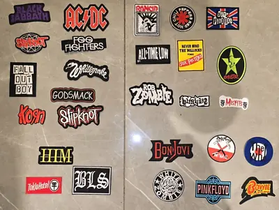 Buy ROCK Patch Iron Sew On Music Metal Band Badge Embroidered Patches METAL POP • 3.99£