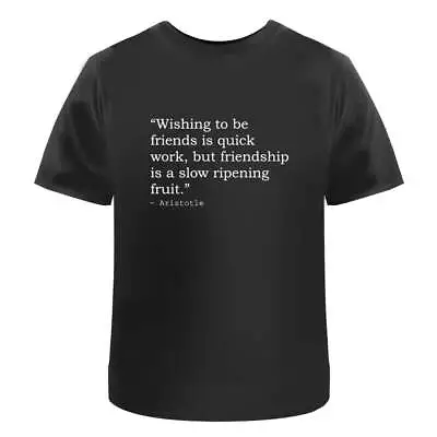 Buy Friendship Aristotle Quote Men's / Women's Cotton T-Shirts (TA014781) • 11.99£