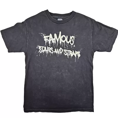 Buy Famous Stars And Straps By Blink 182 T Shirt Size M Black Cotton Crew • 12.99£