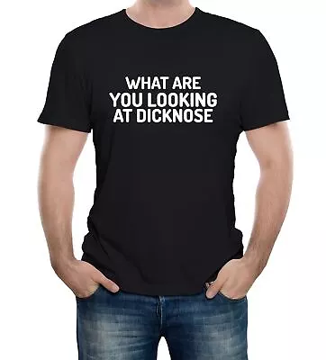 Buy What Are You Looking At Dicknose Mens T-Shirt Teen Wolf Slogan Classic • 12.99£