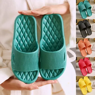 Buy Shower Bath Slippers Women Men Bathroom Home Non-Slip Out/Indoor Slippers Shoes~ • 4.88£