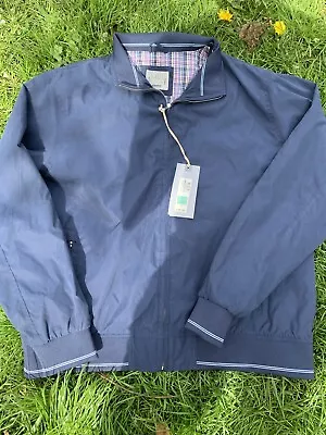 Buy Men’s Marks And Spencer Stormwear Bomber Harrington Blue Jacket XL Baracuta • 13.49£