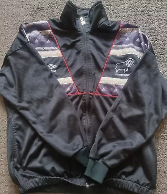 Buy Very RARE Original Derby County 1990/91 Training Jacket Size M/L • 12.25£