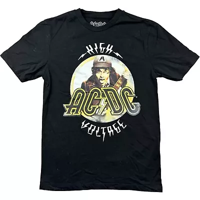 Buy ACDC T Shirt Extra Small XS Black Rock Band Tee Summer Graphic Guitar Tee • 22.50£