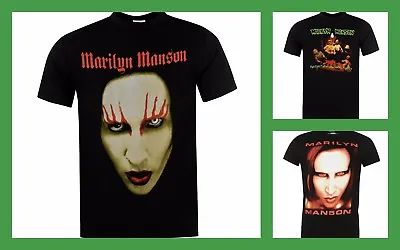 Buy New Official Marilyn Manson T Shirt Mens Official Mens New Sizes From S-M-L-XL  • 14.99£