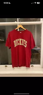 Buy Red Dickies T-Shirt, Sized Large, Excellent Condition  • 10£