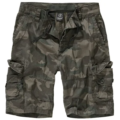 Buy Brandit Ty Shorts Men's Cotton Hiking Hiking Summer Stretch Combat Dark Camo • 43.95£