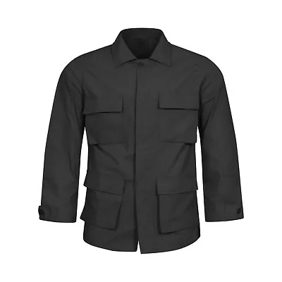 Buy Army Jacket Original US BDU Combat Light Coat Ripstop Uniform Top PROPPER Black • 32.29£