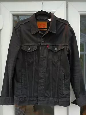 Buy Mens Levis Black Denim Jacket - Medium • 60£