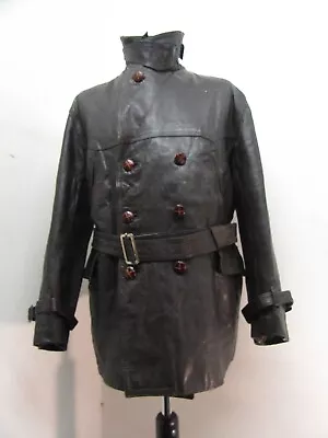 Buy Vintage 50's Leather Motorcycle Dispatch Riders Jacket Size L • 79£