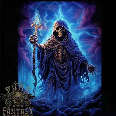 Buy Grim Reaper Domain Mens T-Shirt 100% Cotton • 10.75£