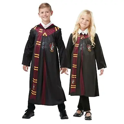 Buy Kids Official Harry Potter Gryffindor Robe Hogwarts Cloak Fancy Dress Costume • 14.42£