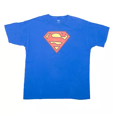 Buy SUPERMAN Mens T-Shirt Blue XL • 7.99£