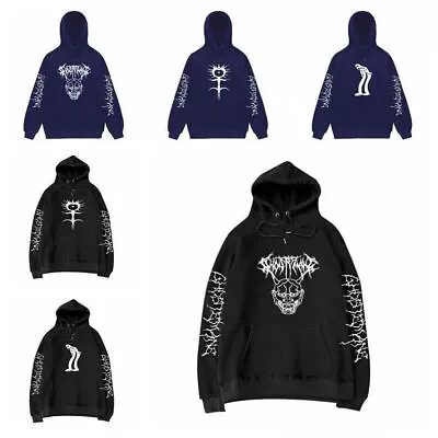 Buy Mens Casual Hip Hop Hoodie Sweatshirt Ghostemane Hooded Pullover Metal Rap Style • 21.20£