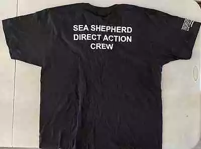 Buy Sea Shepherd Direct Action Crew XL Shirt Whale Environmental Cause Protest • 42.63£