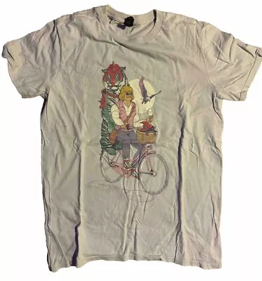 Buy MOTU He-Man Prince Adam Riding A Bicycle Medium Designer T-shirt • 14£