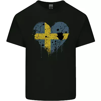 Buy Love Swedish Flag Sweden Day Football Kids T-Shirt Childrens • 7.99£