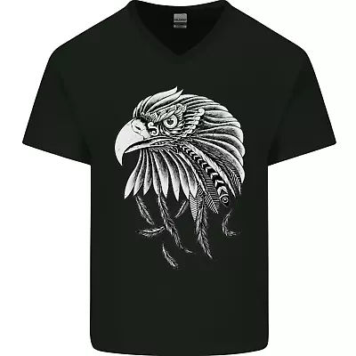 Buy Eagle Bird Of Prey Ornithology Mens V-Neck Cotton T-Shirt • 8.99£