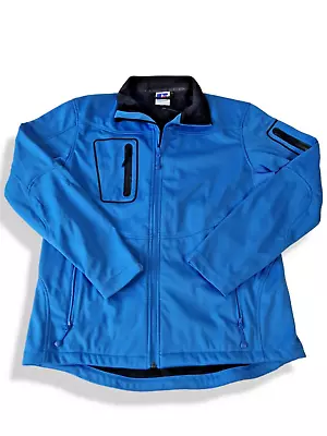 Buy Waterproof Shell Sports Jacket Russell 520M Blue Mens Coat Size Large. • 29£