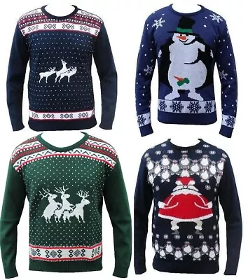 Buy Rude Naughty Mens Ladies Womens Funny Christmas Jumper Sweater  Santa  • 16.95£