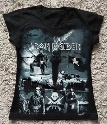 Buy Iron Maiden T Shirt Rock Metal Band Merch Tee Bruce Dickinson Ladies Sz XXS 2XS • 14.95£