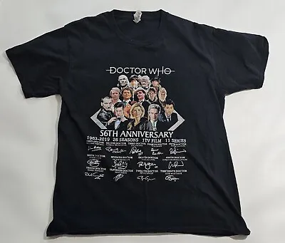 Buy Rare Doctor Who 56th Anniversary T-shirt Graphic Design Signature Large  • 9.99£