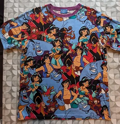 Buy Men's Tokyo Disney Official Aladdin T Shirt AOP Official Park MerchFREE SHIPPING • 16£