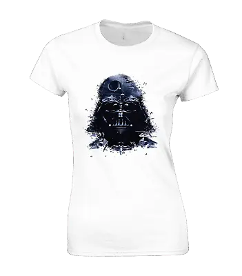 Buy Watercolour Vader Ladies T Shirt Star Trooper Storm Wars Darth Yoda Jedi Top • 7.99£