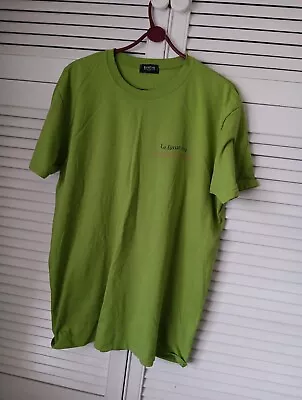 Buy Burton Menswear Cotton T Shirt Size L Lime Green With Printed Front • 6.99£