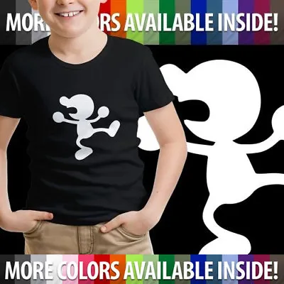 Buy Toddler Kids Tee Shirt Nintendo Mr Game & Watch Super Smash Bros Melee Brawl SSB • 9.65£