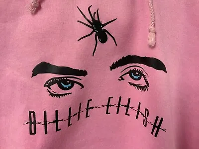 Buy Billie Eilish Pink Hoodie With Front Pocket • 47.24£