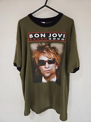 Buy Vintage Bon Jovi Crush 2000 Tour T-Shirt European Leg XL • 24.99£