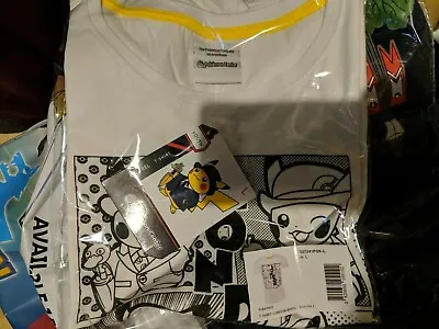 Buy Pokemon Center London Pikachu T Shirt Comic Manga Centre Youth Size Large NEW • 35£