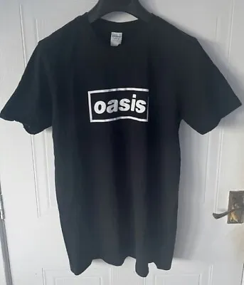 Buy Oasis T Shirt Logo W Definitely Maybe Back Print Merch Sz M Noel Liam Gallagher • 12.75£