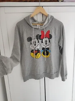 Buy Disney Mickey Mouse Womens Vintage Grey Hoodie Size XL • 6.55£