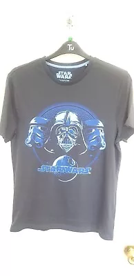 Buy Men's Navy STAR-WARS T-Shirt M ( To Fit Chest 38-40 Ins ) • 12£