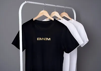 Buy Eminem T Shirt  Slim Shady Unisex  T Shirt 100% Cotton Hip Hop Gold Logo • 10£
