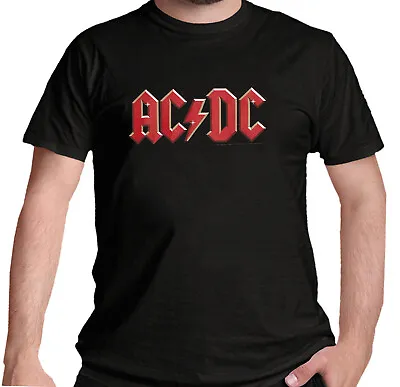 Buy AC / DC Red Logo T Shirt Official Classic Rock Merch New Medium / Large • 14.95£