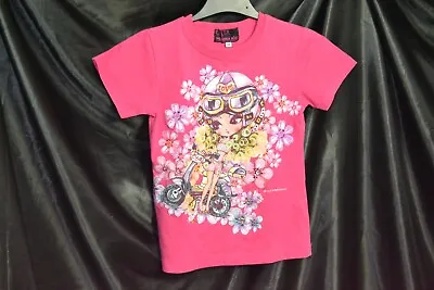 Buy Pomona Kiss Celta Pink Girls Tshirt Size 130 • 5.45£