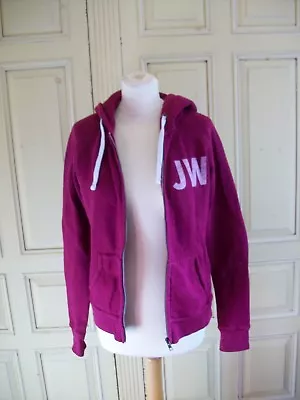 Buy Jack Wills Uk 8 Zip Up Hoodie Sweatshirt Purple Pink Plum Seasonnaires Warm Vgc • 13.03£