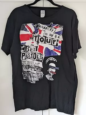 Buy Sex Pistols Union Jack Anarchy UK T Shirt - Size Large • 4.99£