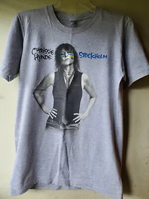 Buy Chrissie Hynde Stockholm 2014 Official Tour Concert T-Shirt Small The Pretenders • 51.65£