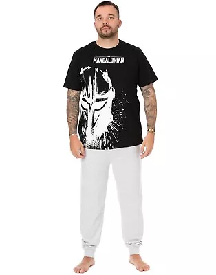 Buy Star Wars Movie Pyjamas For Men | Black/Grey Lounge Pants T-Shirt Set • 19.95£