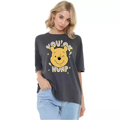 Buy Disney Womens Oversized T-Shirt Winnie The Pooh Winnie You Ok Hun S-XL Official • 13.99£