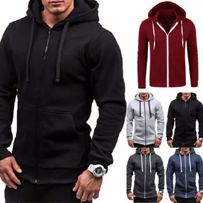 Buy Men's Winter Outwear Hoodies Warm Jumper Coat Jacket Sports Hooded Sweatshirts • 17.09£