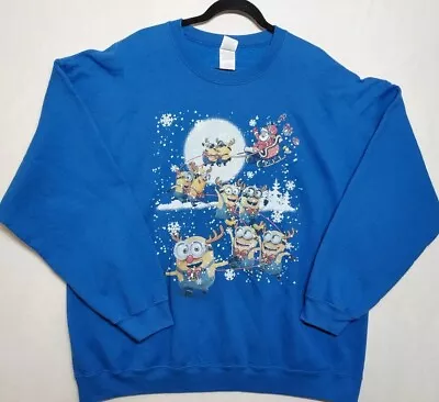 Buy Ugly Christmas Sweater Minions Despicable Me Novelty Sweatshirt 2XL Universal  • 20.49£