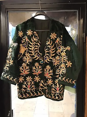 Buy Vintage Kuchi Afghan Jacket, Ethnic Tribal Handmade Jacket, Unique Jacket • 217.07£