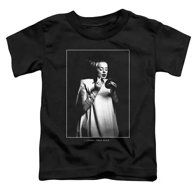 Buy Bride Of Frankenstein Toddler T-Shirt Looks That Kill Black Tee • 14.17£