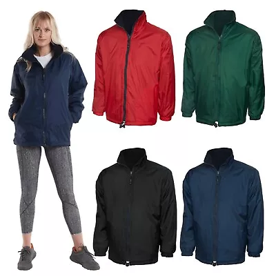 Buy Uneek Premium Reversible Fleece Jacket Unisex Rainproof Windproof Coat UC605 • 31.99£
